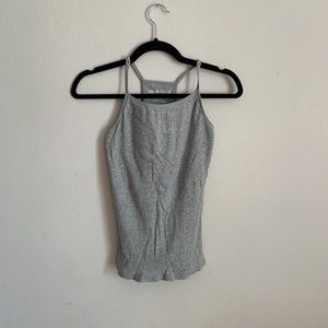 Limited Too Girls Gray Tank Top with Built in Bra